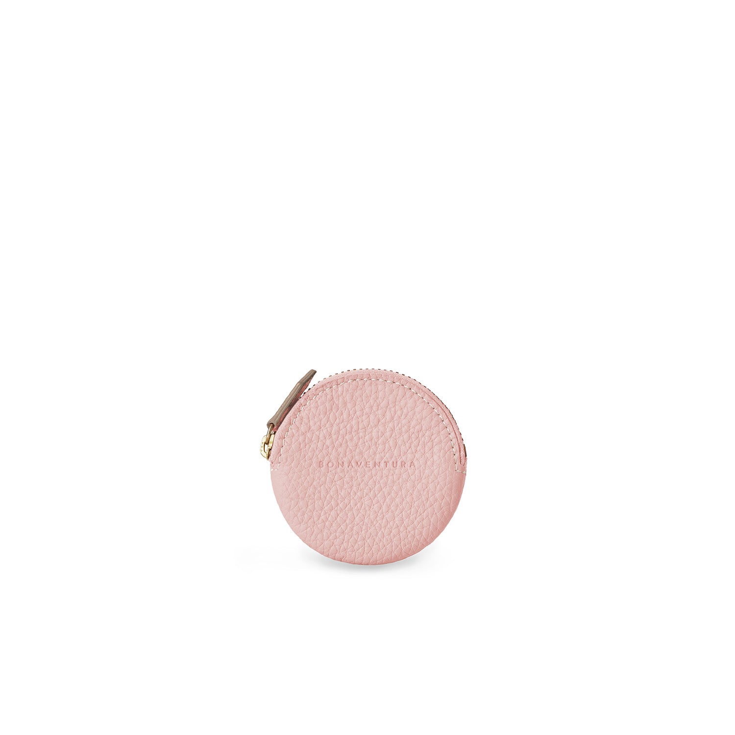 Round Coin Case Shrink Leather