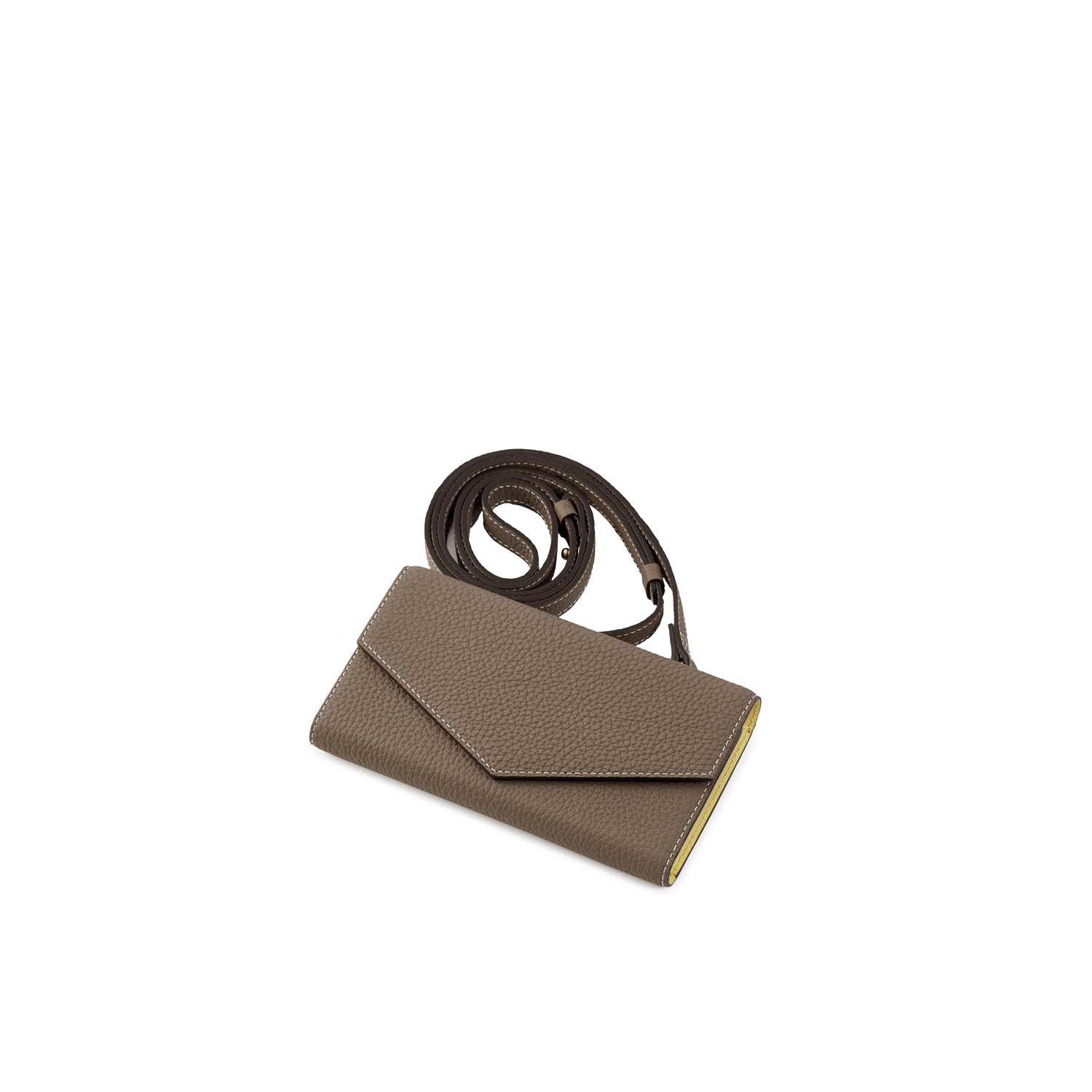 Diary Case with Mirror and Strap Shrink Leather (iPhone 15 Plus)