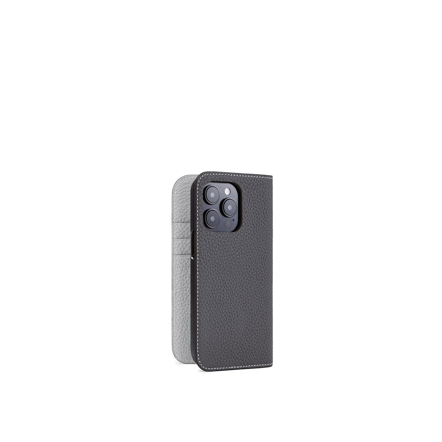 (iPhone 15 Pro) ダイアリーケース シュリンクレザー