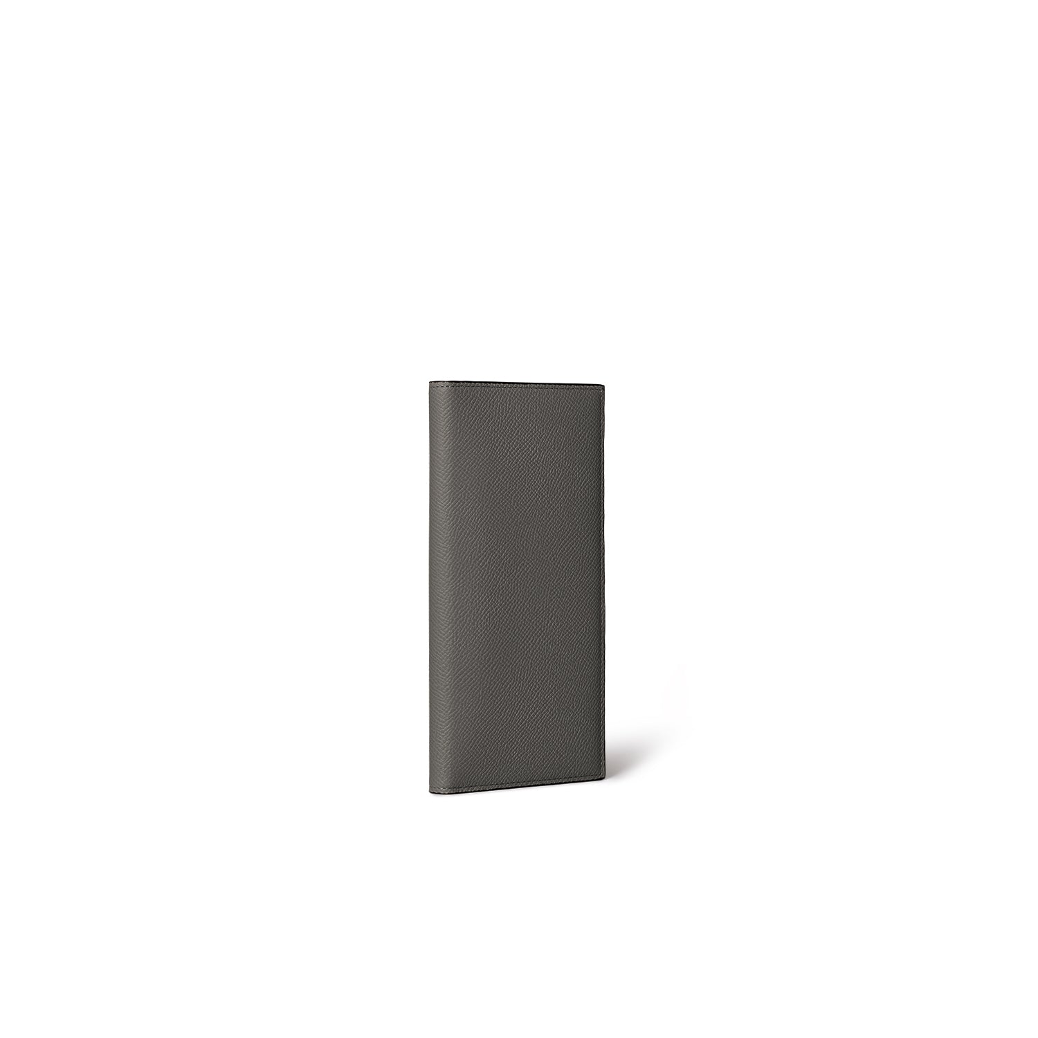 Men Vertical Wallet Nobile Leather & Embossed Croco Leather