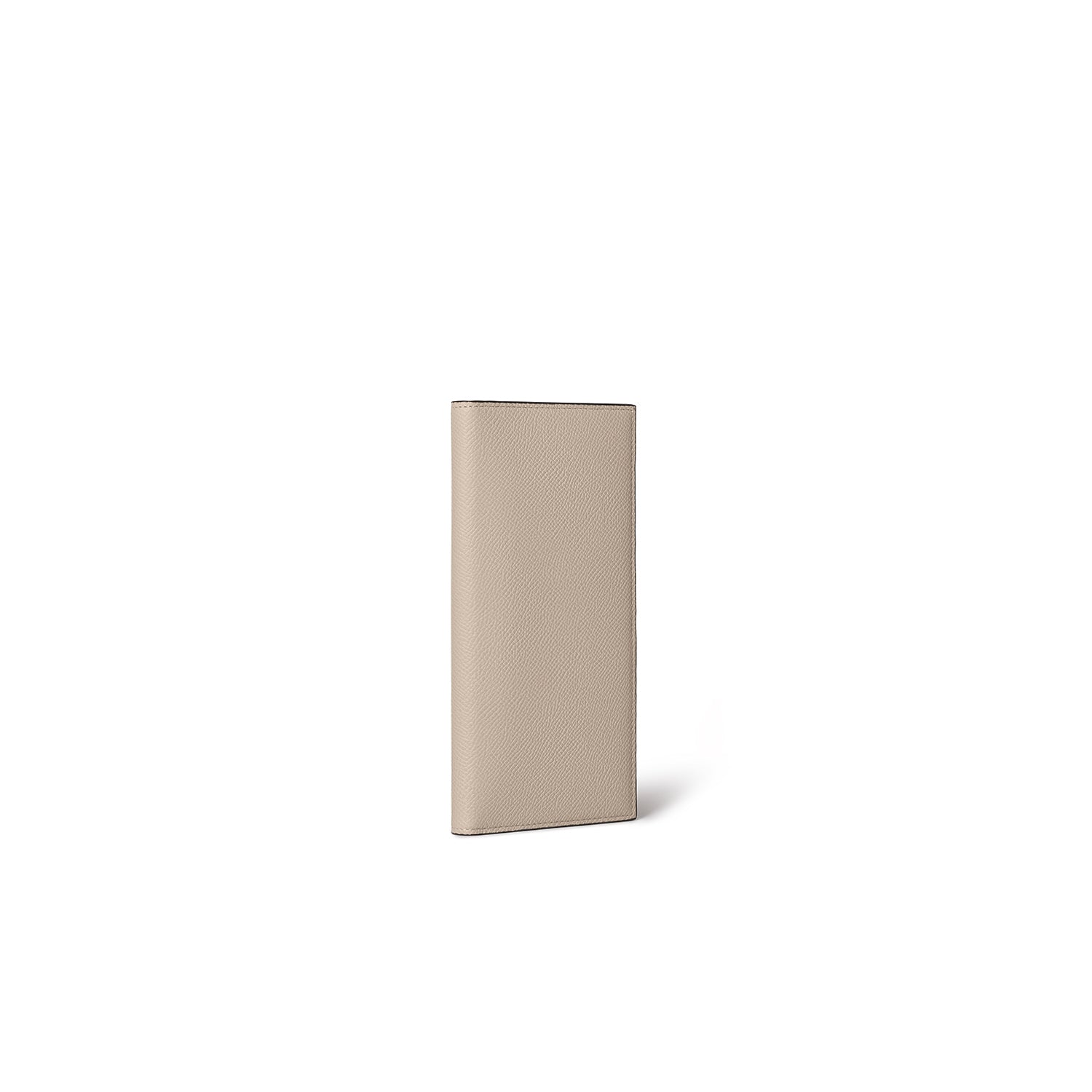 Men Vertical Wallet Nobile Leather & Embossed Croco Leather