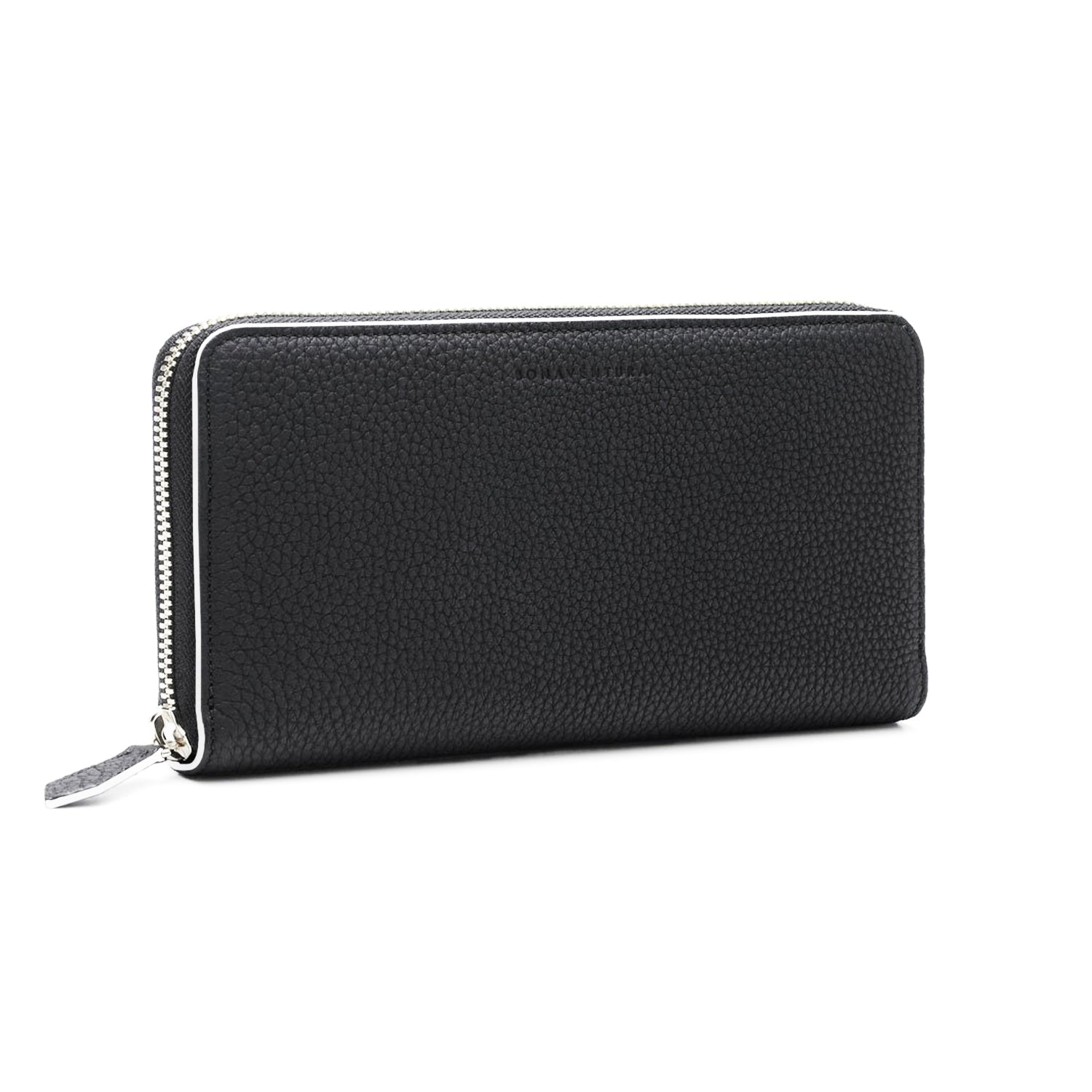 Long Zip Wallet In Shrink Leather