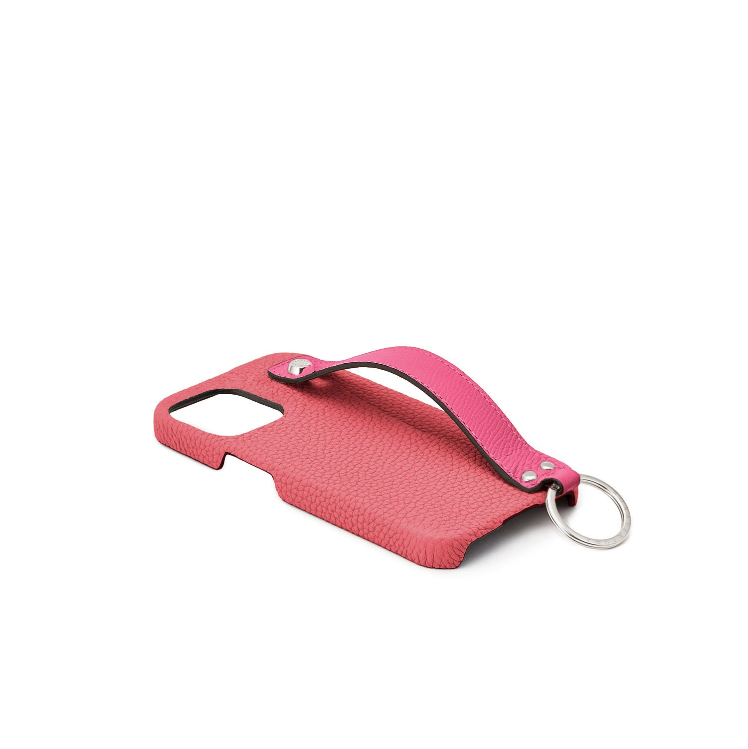 Back Cover Case with Handle Shrink Leather (iPhone 13)