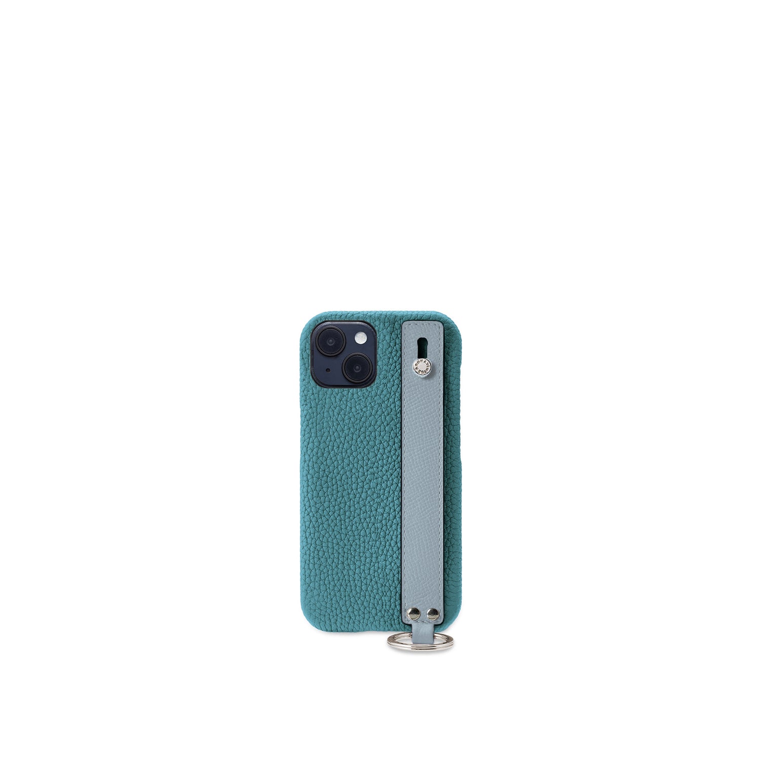 (iPhone 14 Plus) ハンドル付き バックカバーケース シュリンクレザー
