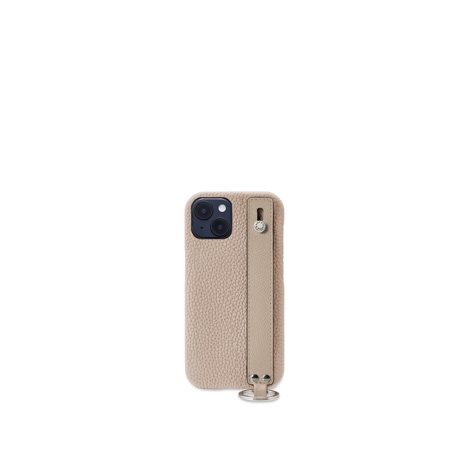(iPhone 14 Plus) ハンドル付き バックカバーケース シュリンクレザー