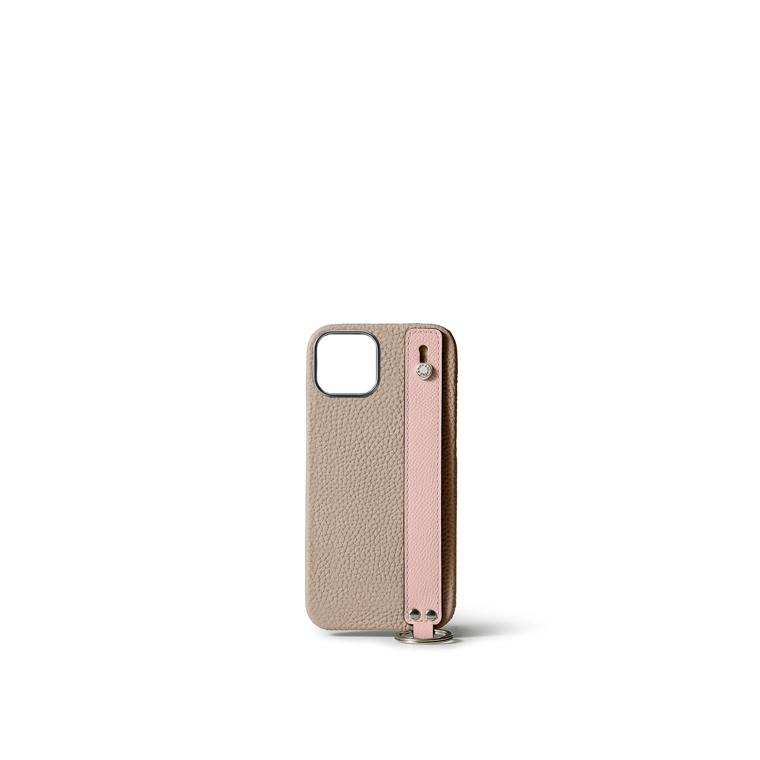 Back Cover Case with Handle Shrink Leather (iPhone 15)