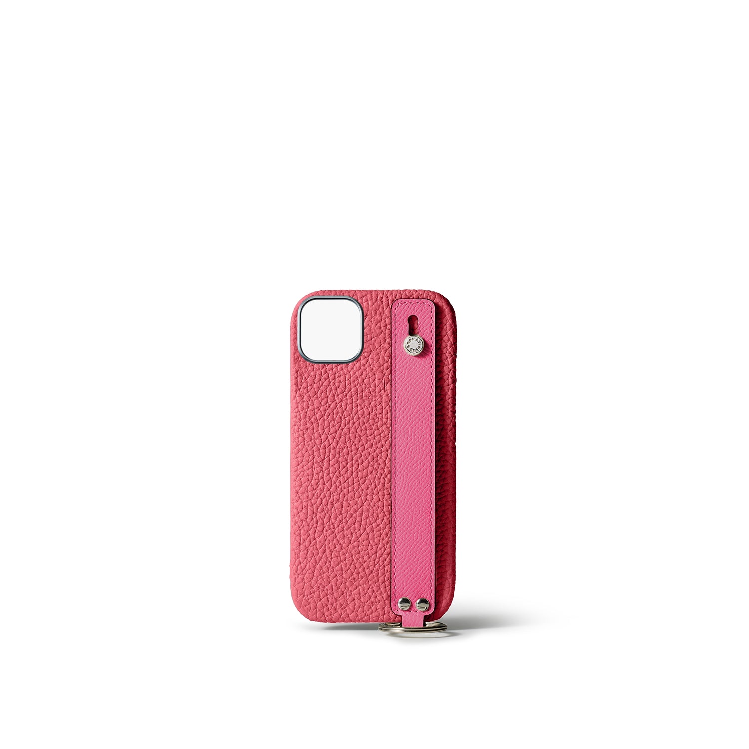 Back Cover Case with Handle Shrink Leather (iPhone 15 Plus)