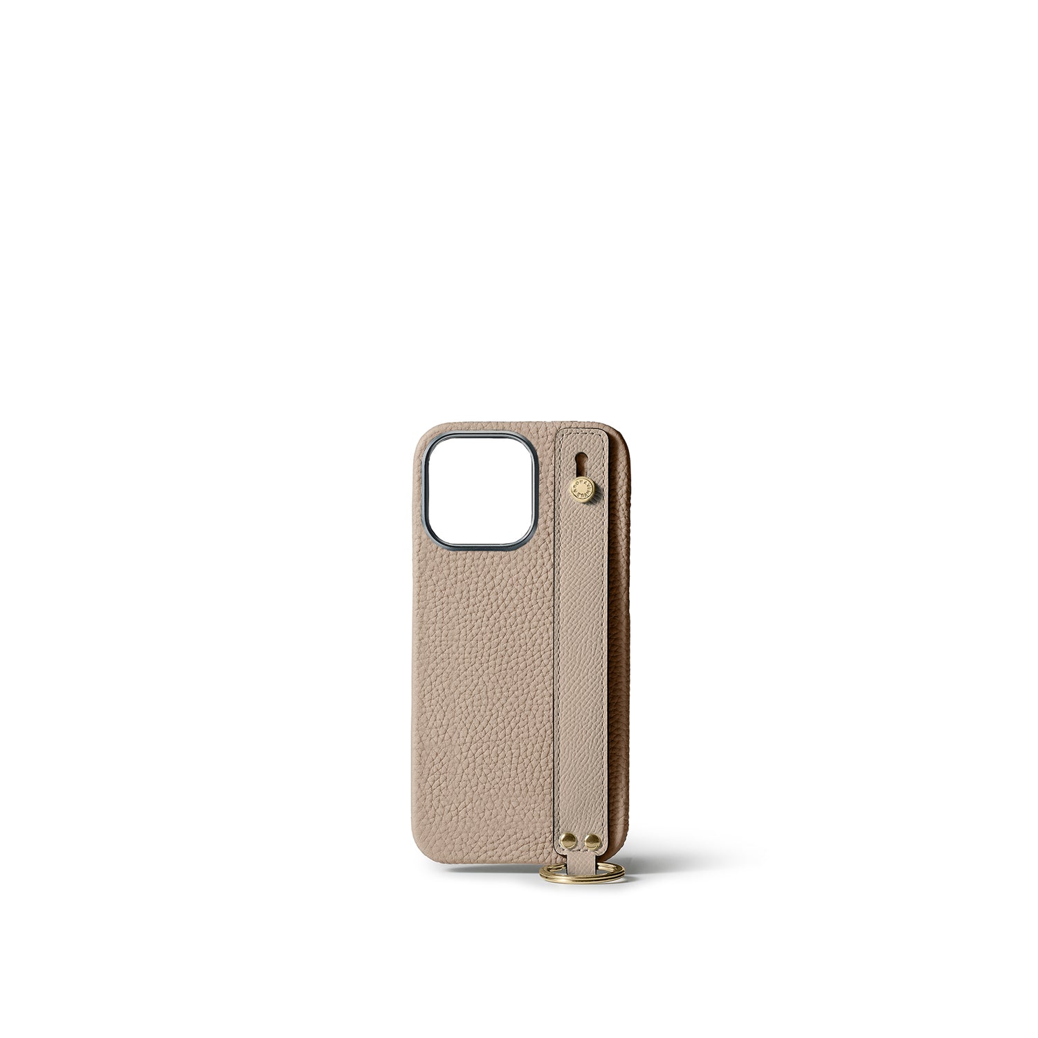 Back Cover With Handle Bottalato Leather Gold (iPhone 15 Pro)