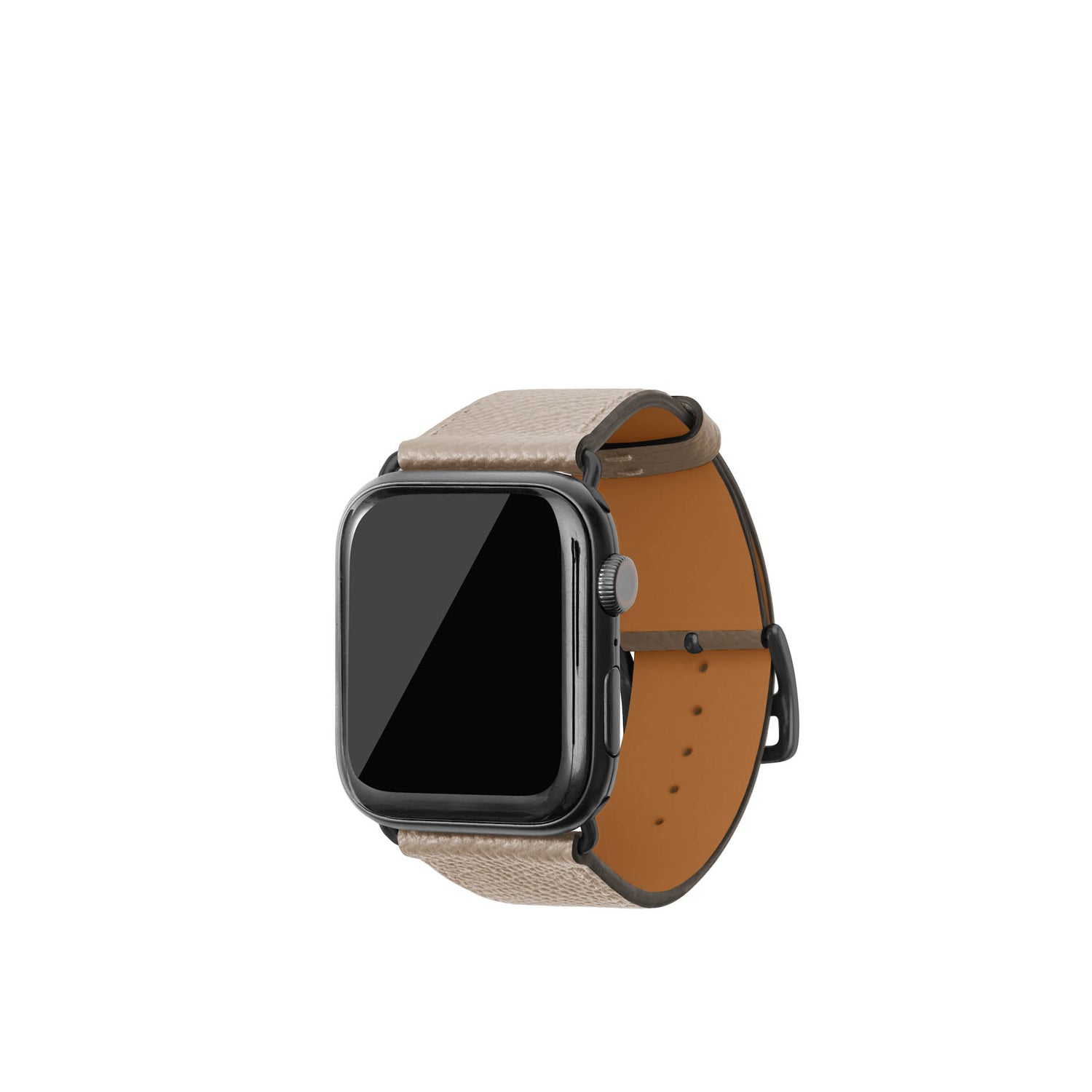 노브레사 Apple Watch 가죽 밴드【42 mm/44 mm/45 mm/49 mm, M/L 사이즈】 (어댑터:블랙)