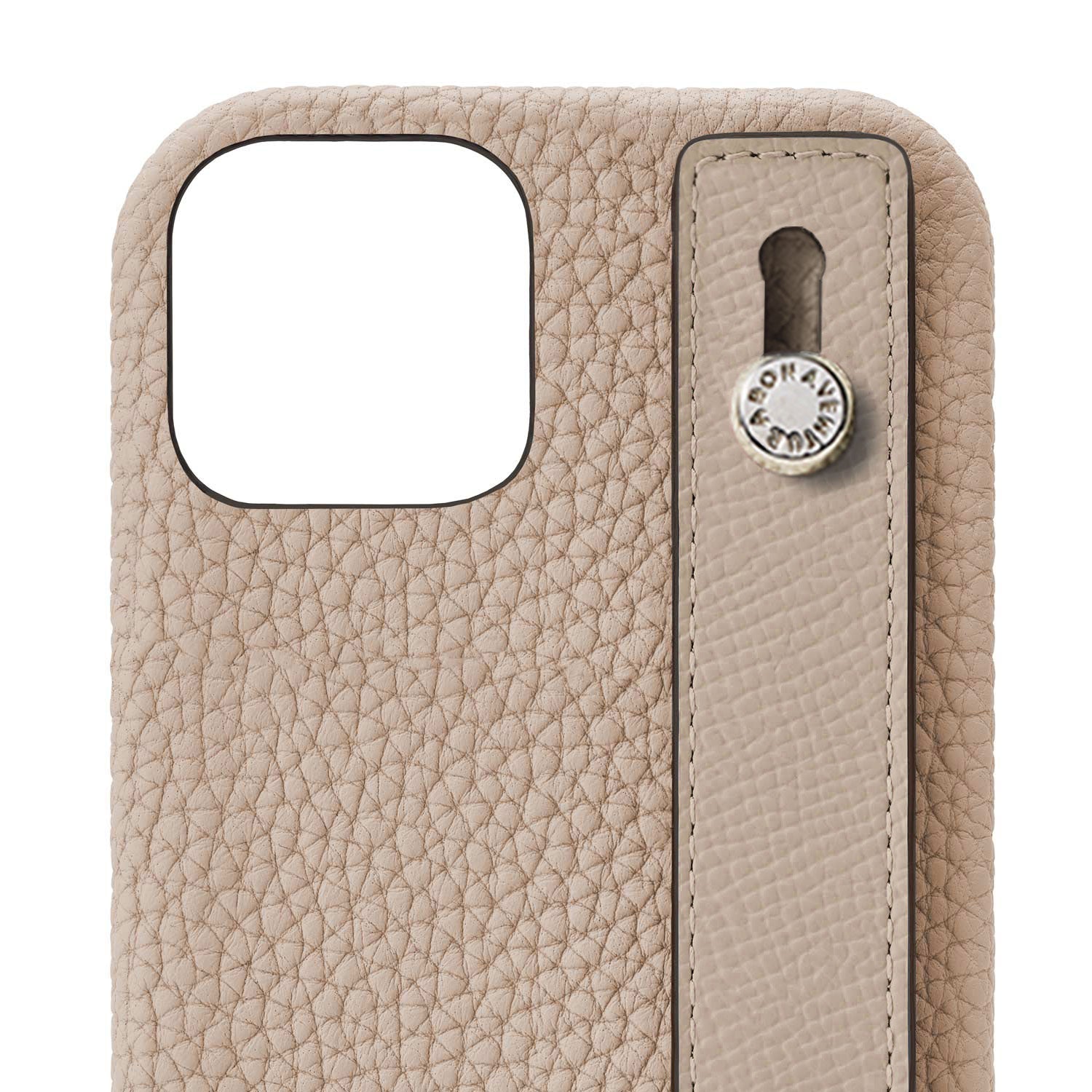 Back Cover with Handle Shoulder Strap Set Shrink Leather (iPhone 14 Plus)
