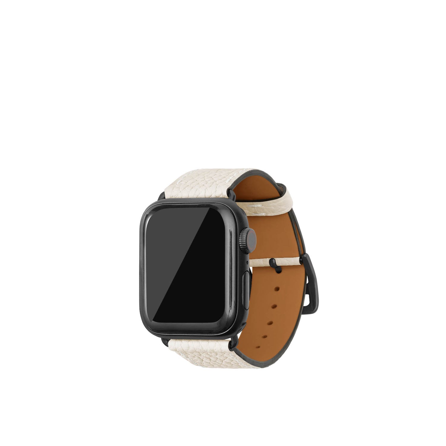 Apple Watch 가죽 밴드【38 mm/40 mm/41 mm, M/L 사이즈】 (어댑터:블랙)