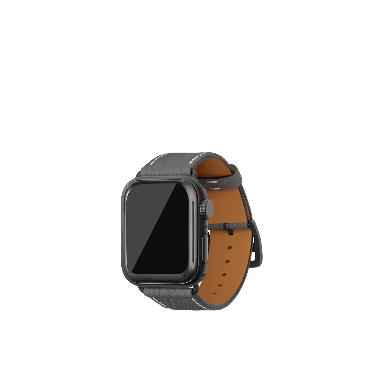 Apple Watch 가죽 밴드【38 mm/40 mm/41 mm, S/M 사이즈】 (어댑터:블랙)