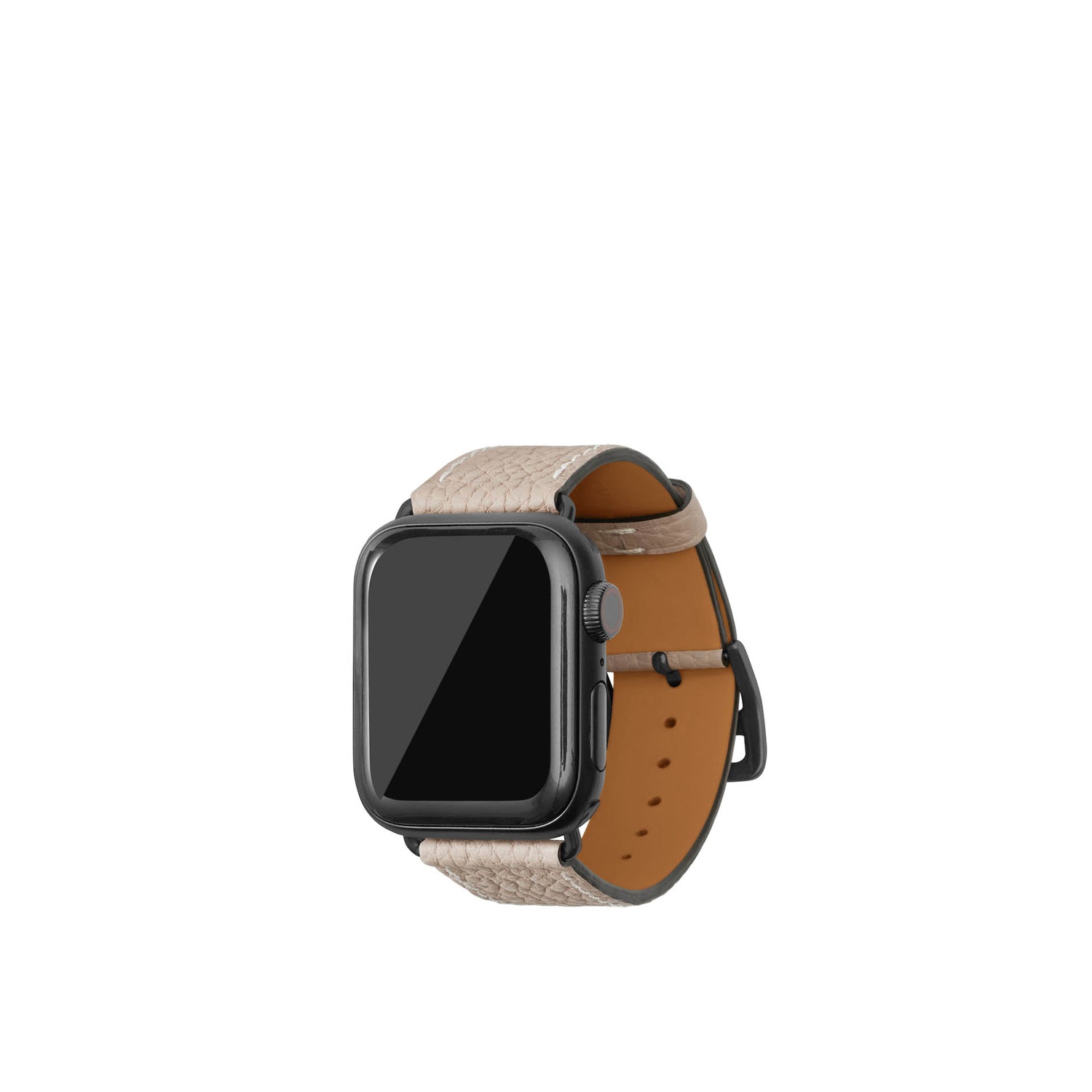 Apple Watch 가죽 밴드【38 mm/40 mm/41 mm, S/M 사이즈】 (어댑터:블랙)