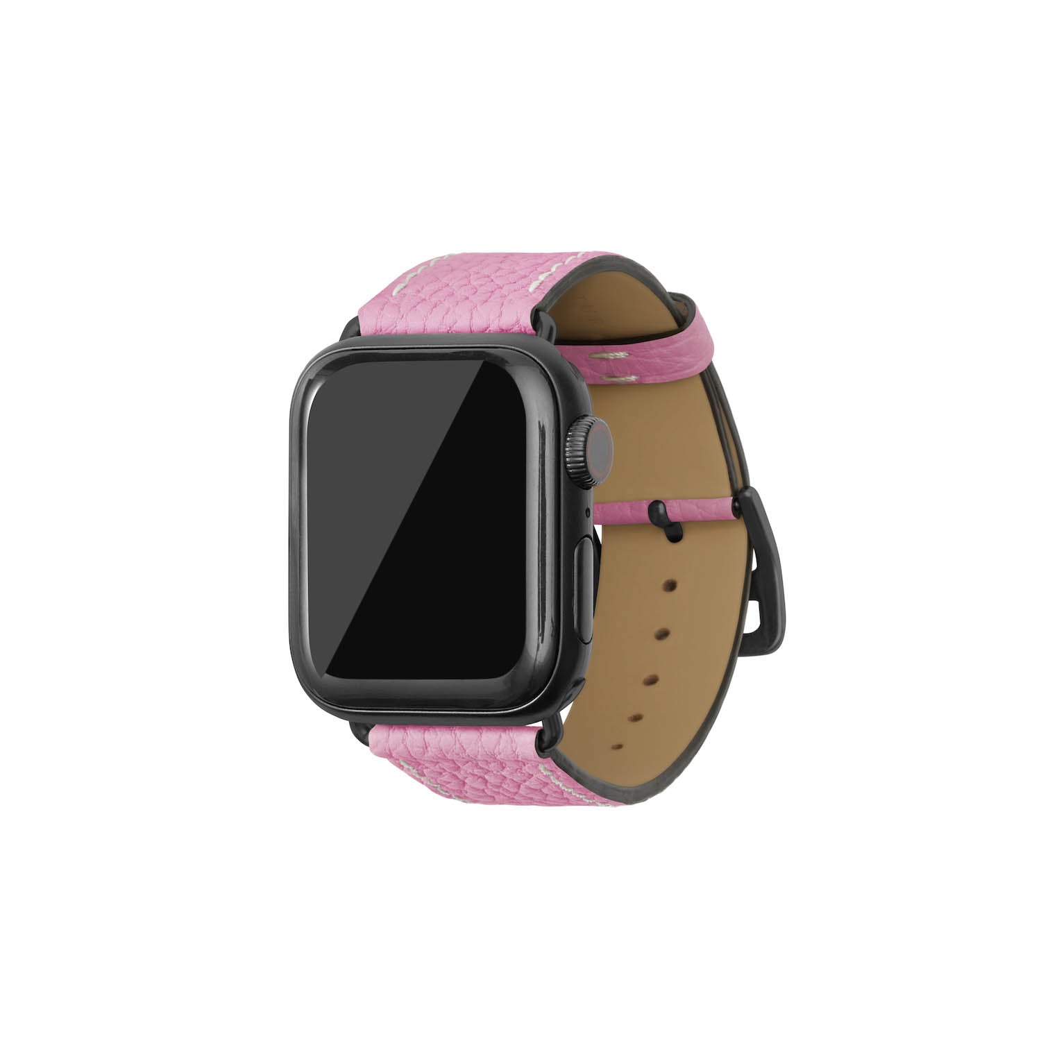 Apple Watch 가죽 밴드【38 mm/40 mm/41 mm, S/M 사이즈】 (어댑터:블랙)