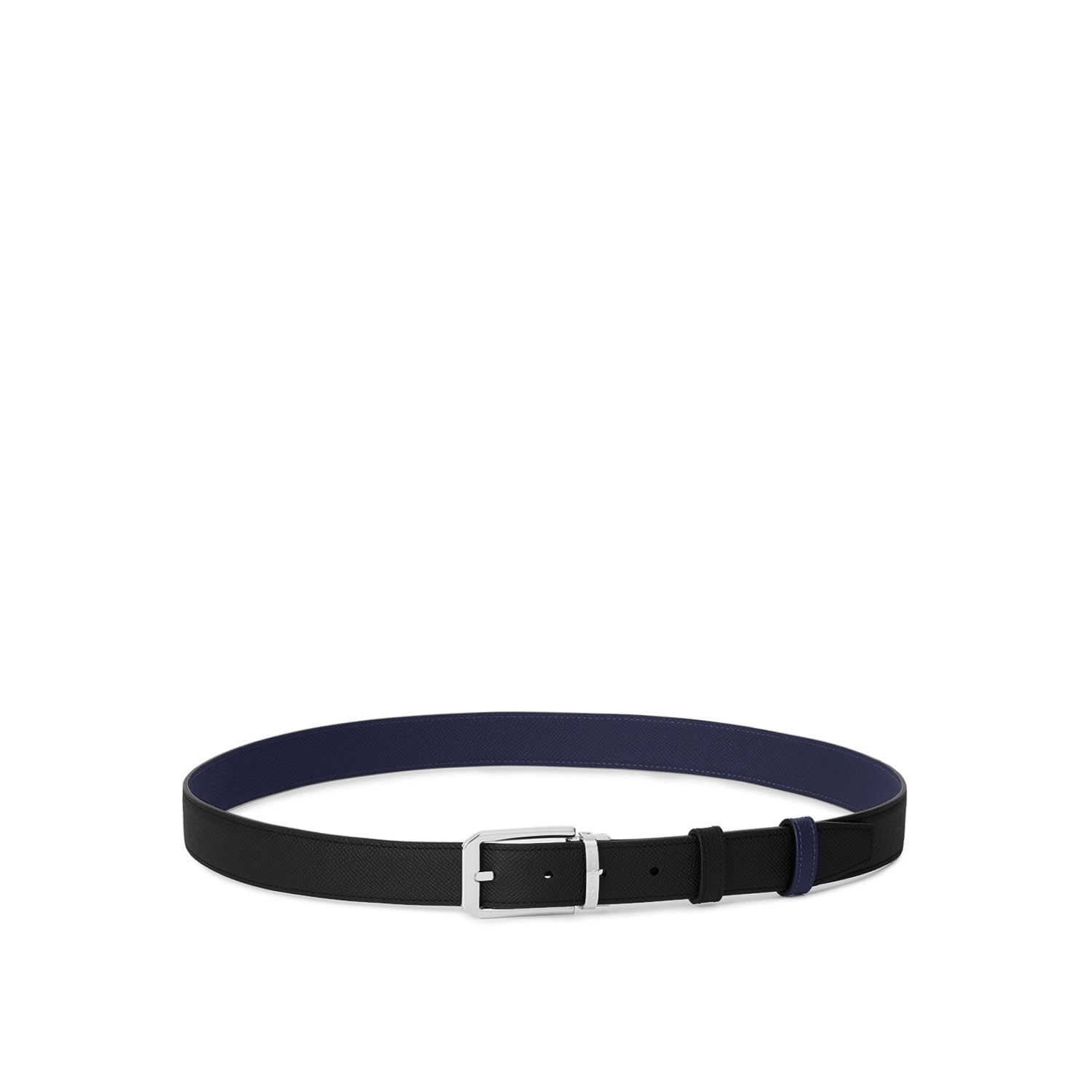 メンズ リバーシブル スクエアカットバックル ベルト