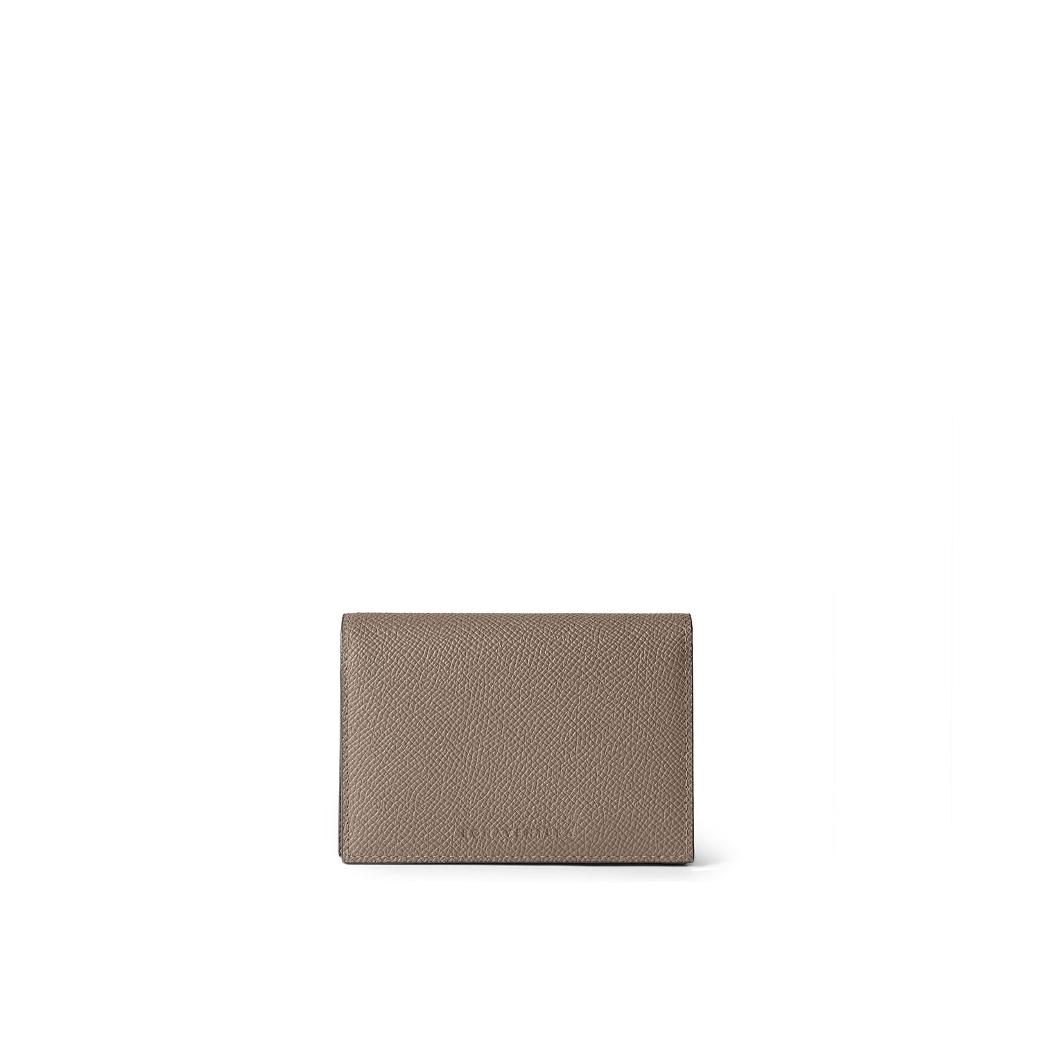 Business Card Case With Bicolor Sleeve In Noble Leather