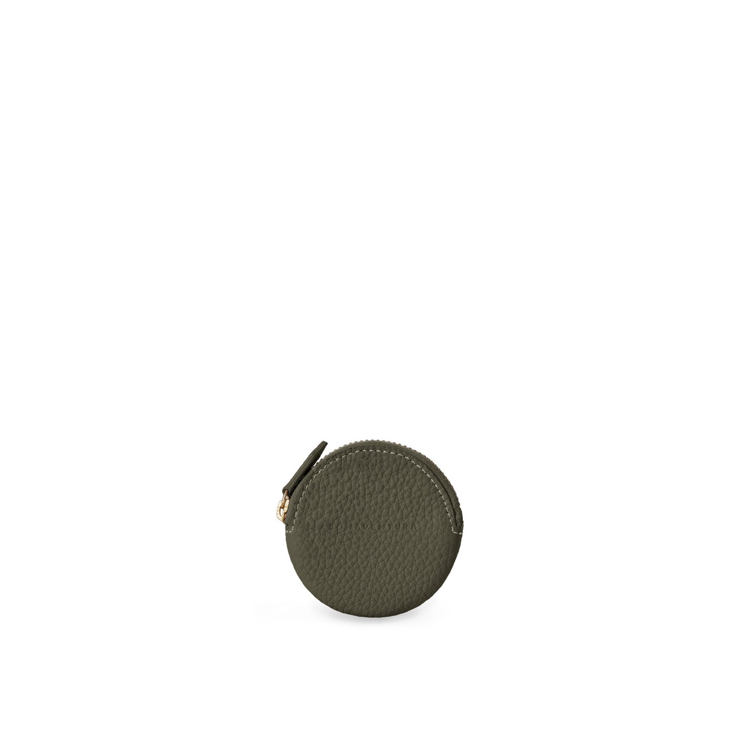 Round Coin Case Shrink Leather