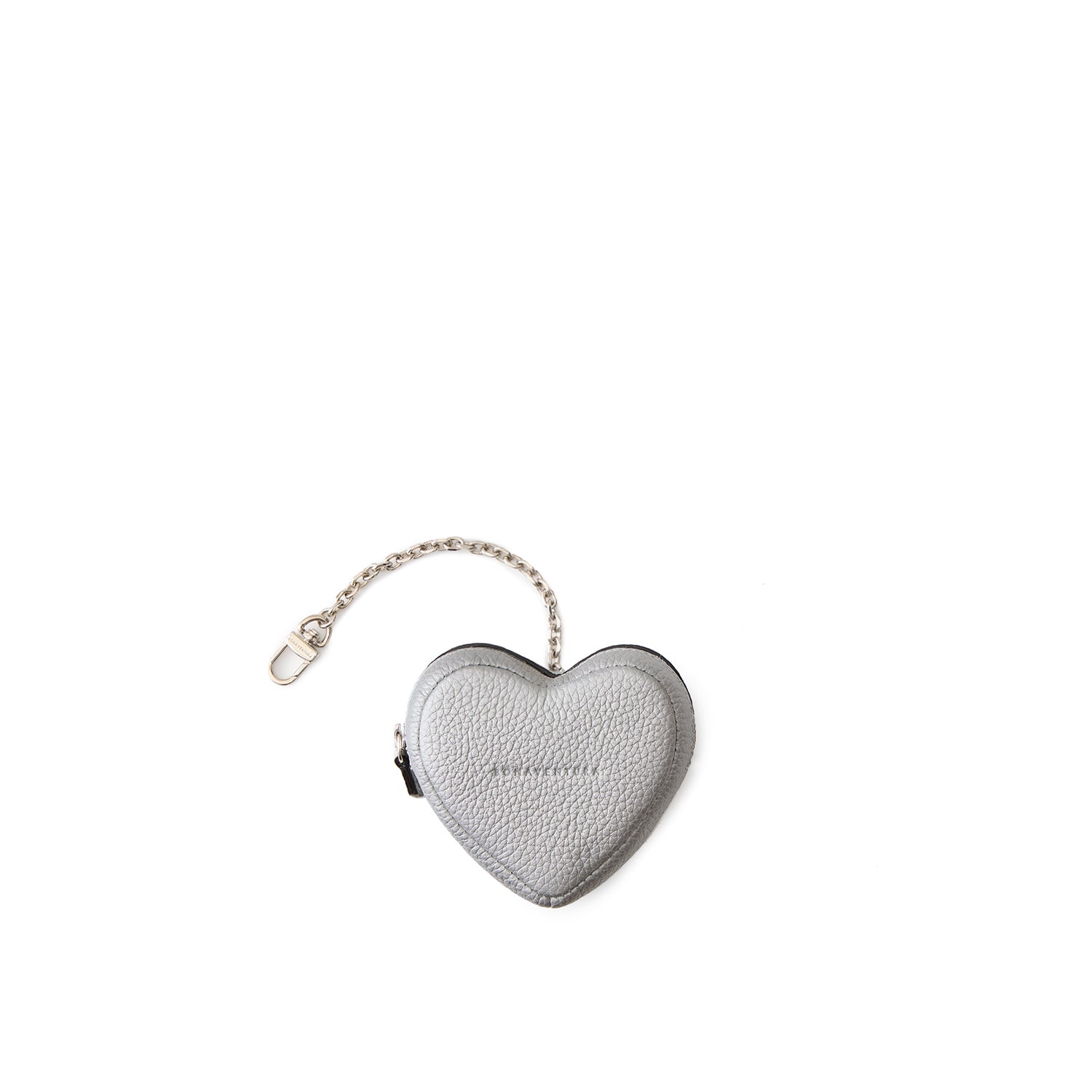 Mini Pouch with Chain Shrink Leather (Heart)