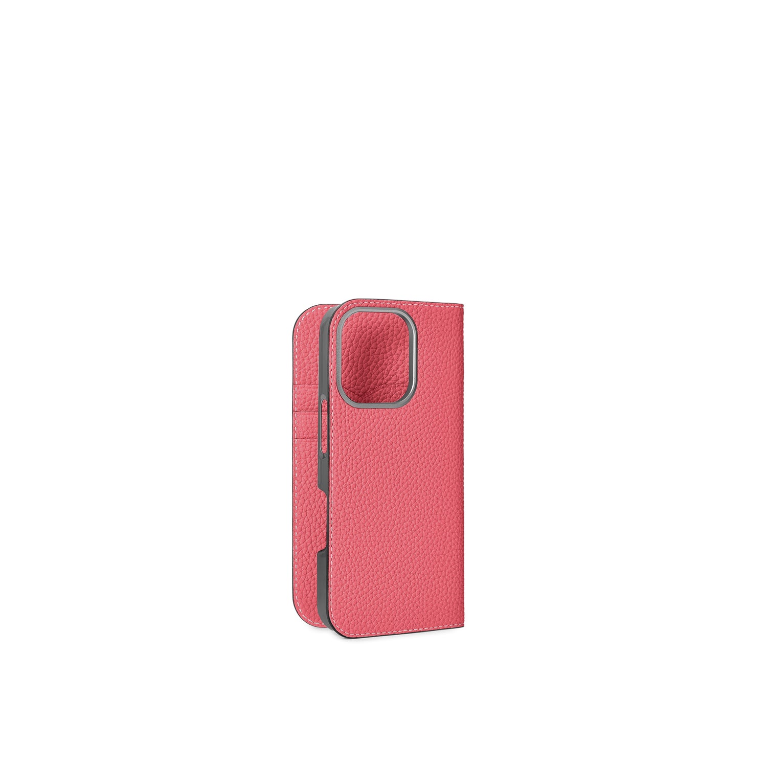 (iPhone 16 Pro) Diary Case Shrink Leather