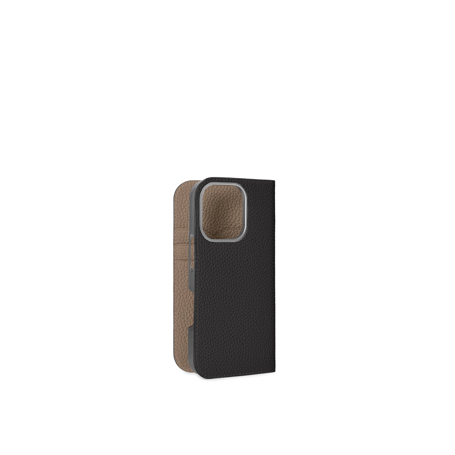 (iPhone 16 Pro) Diary Case Shrink Leather
