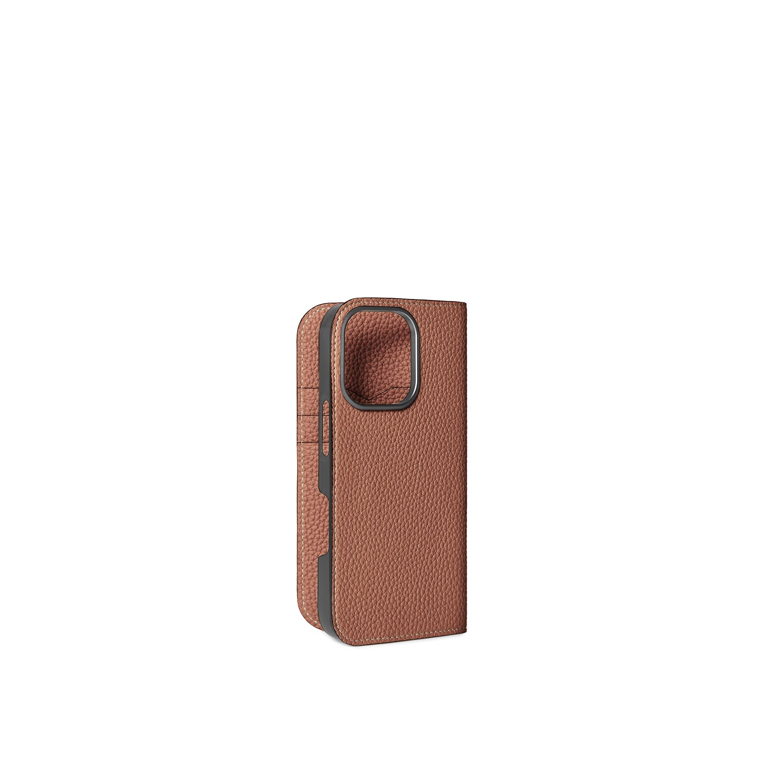 (iPhone 16 Pro) Diary Case Shrink Leather