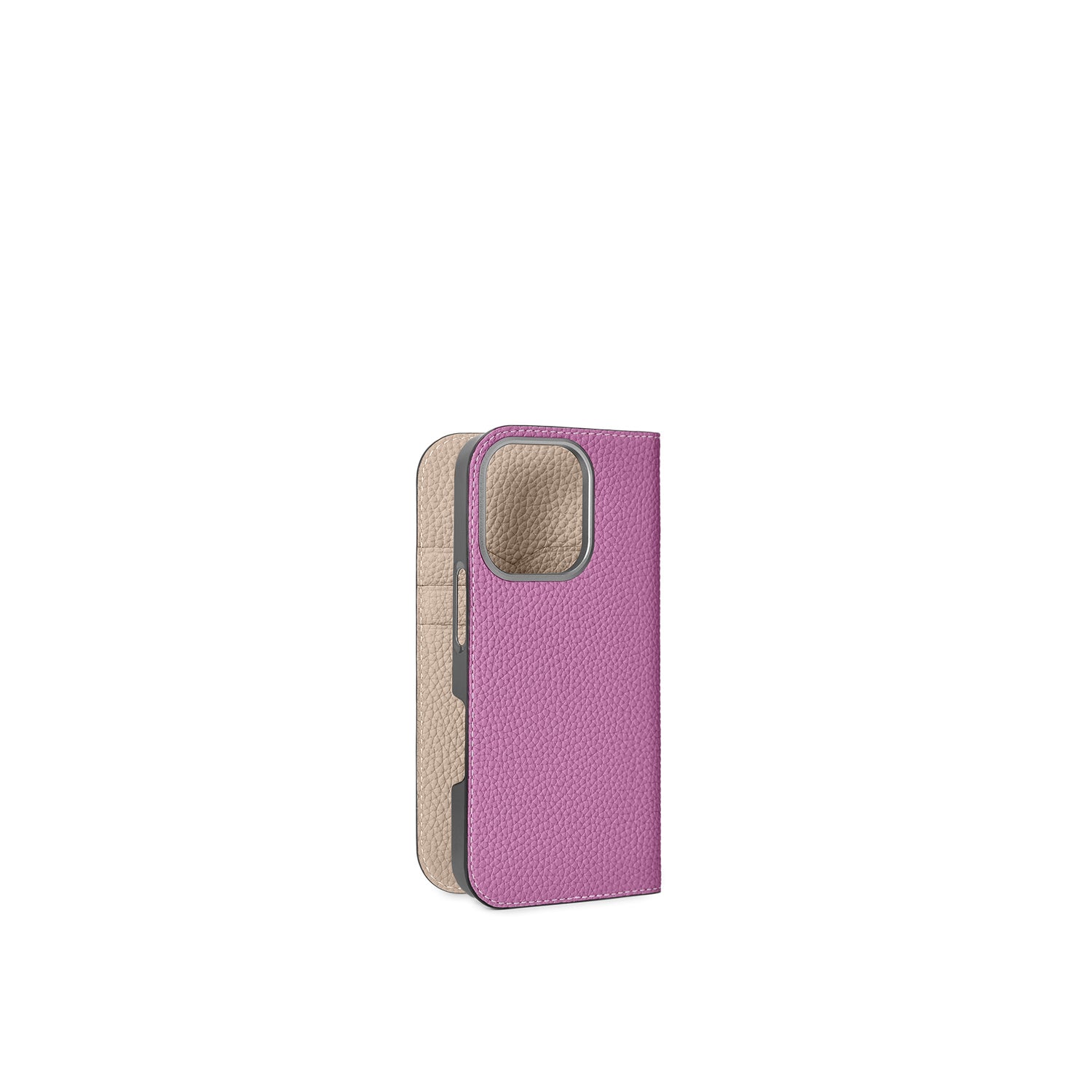 (iPhone 16 Pro) Diary Case Shrink Leather