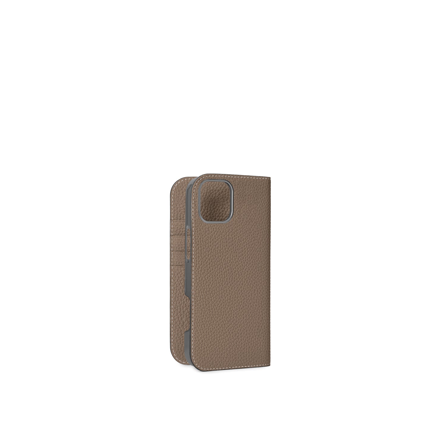 (iPhone 16 Plus) Diary Case Shrink Leather