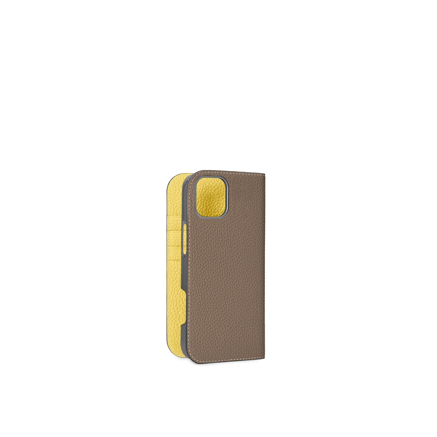 (iPhone 16 Plus) Diary Case Shrink Leather