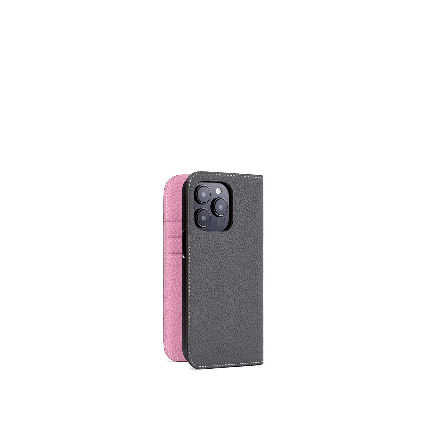 (iPhone 15 Pro) ダイアリーケース シュリンクレザー