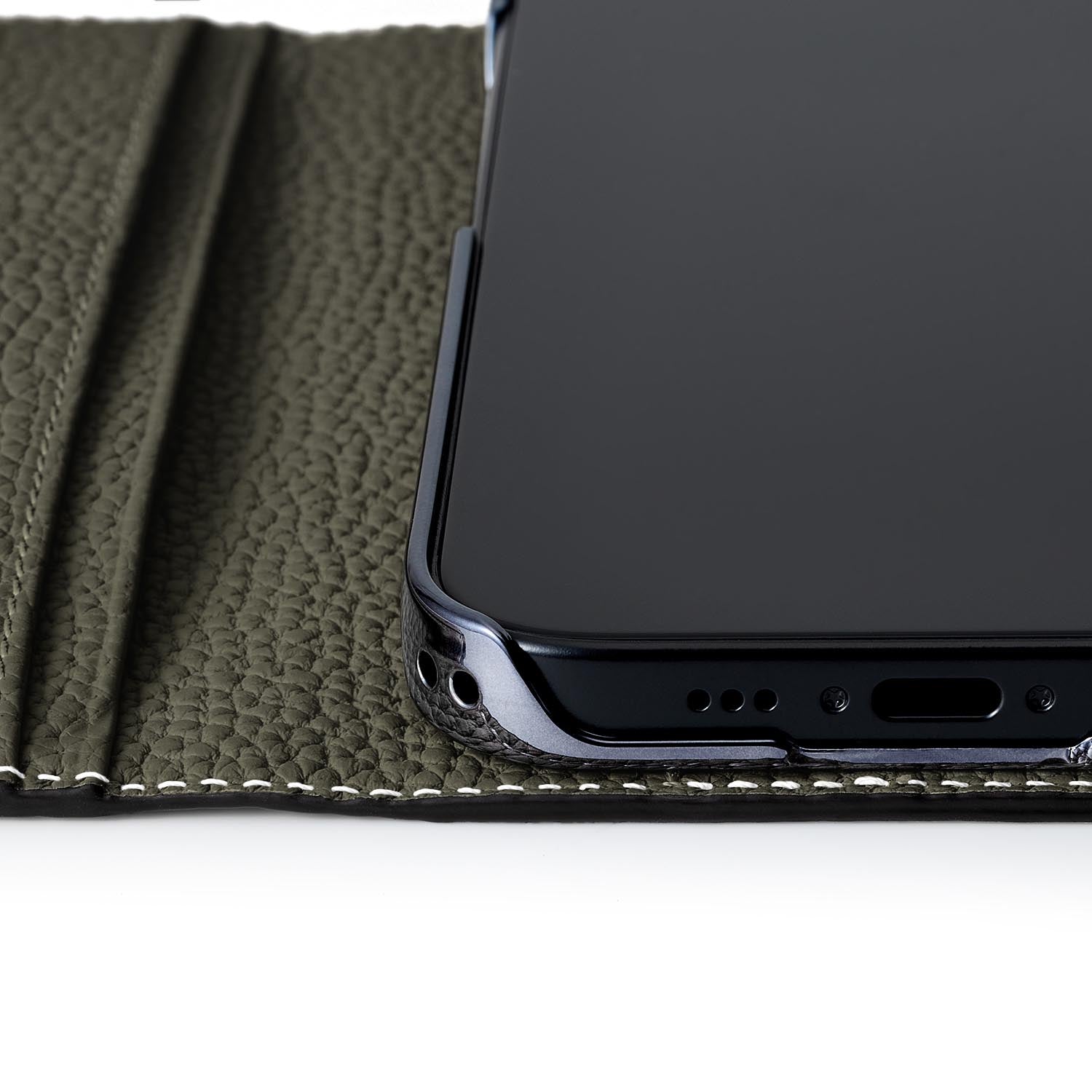 (iPhone 15 Pro Max) ダイアリーケース シュリンクレザー