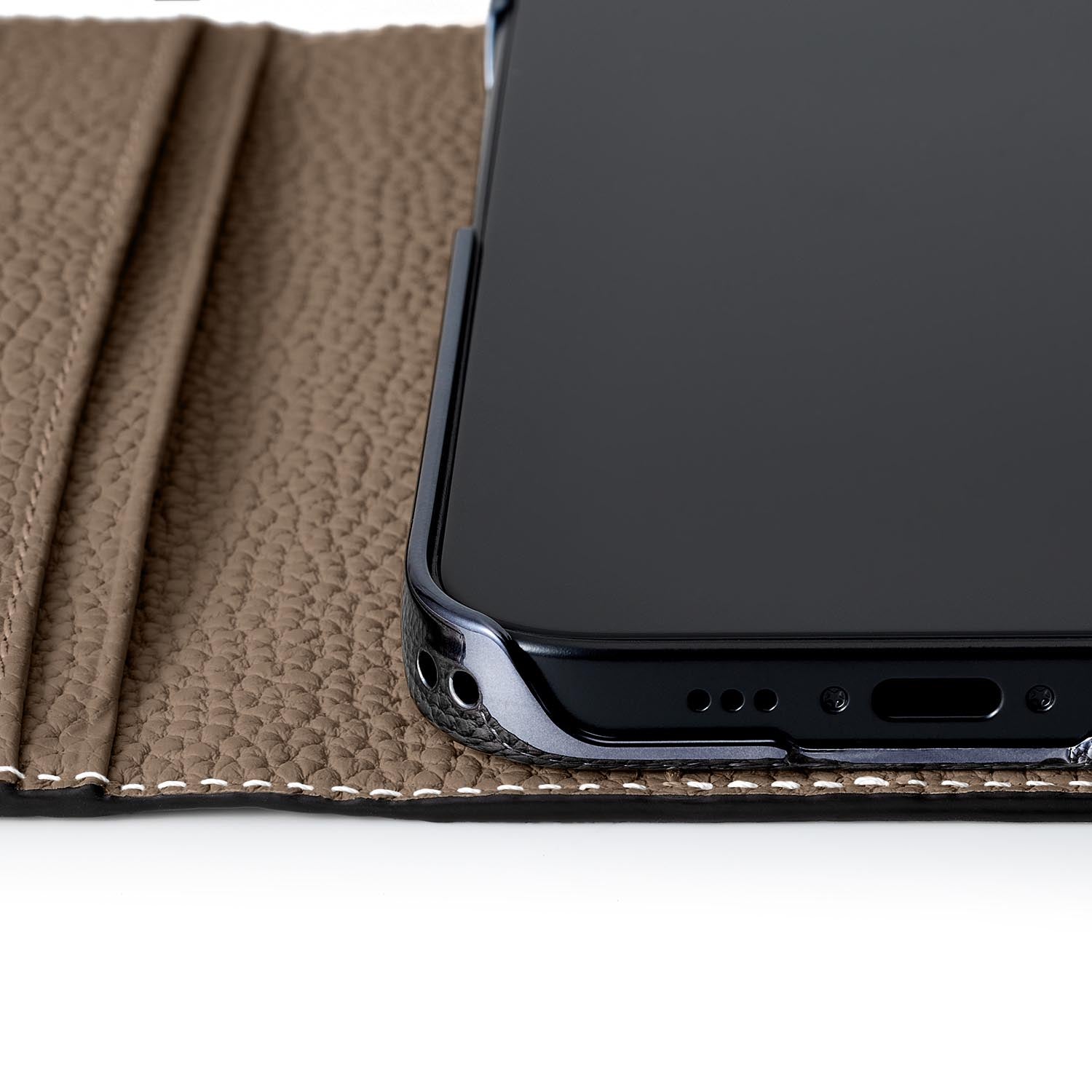 (iPhone 15 Pro Max) ダイアリーケース シュリンクレザー