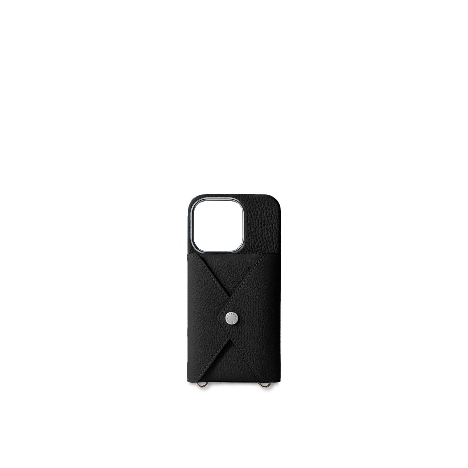 Back Cover With Snap Button Bottalato Leather (iPhone 16 Pro)