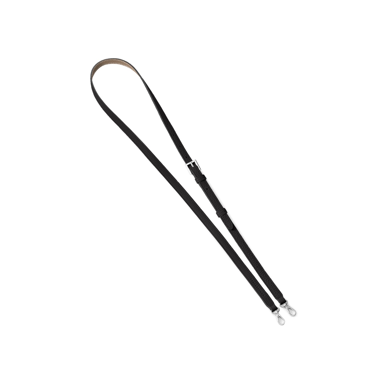 Adjustable Shoulder Strap Shrink Leather (Silver)