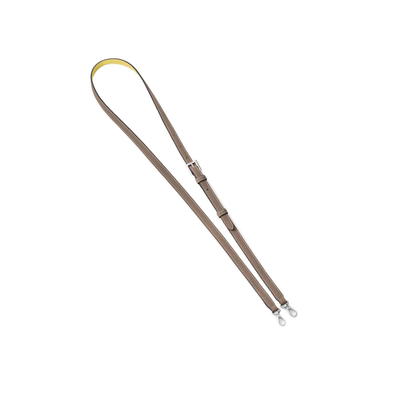 Adjustable Shoulder Strap Shrink Leather (Silver)