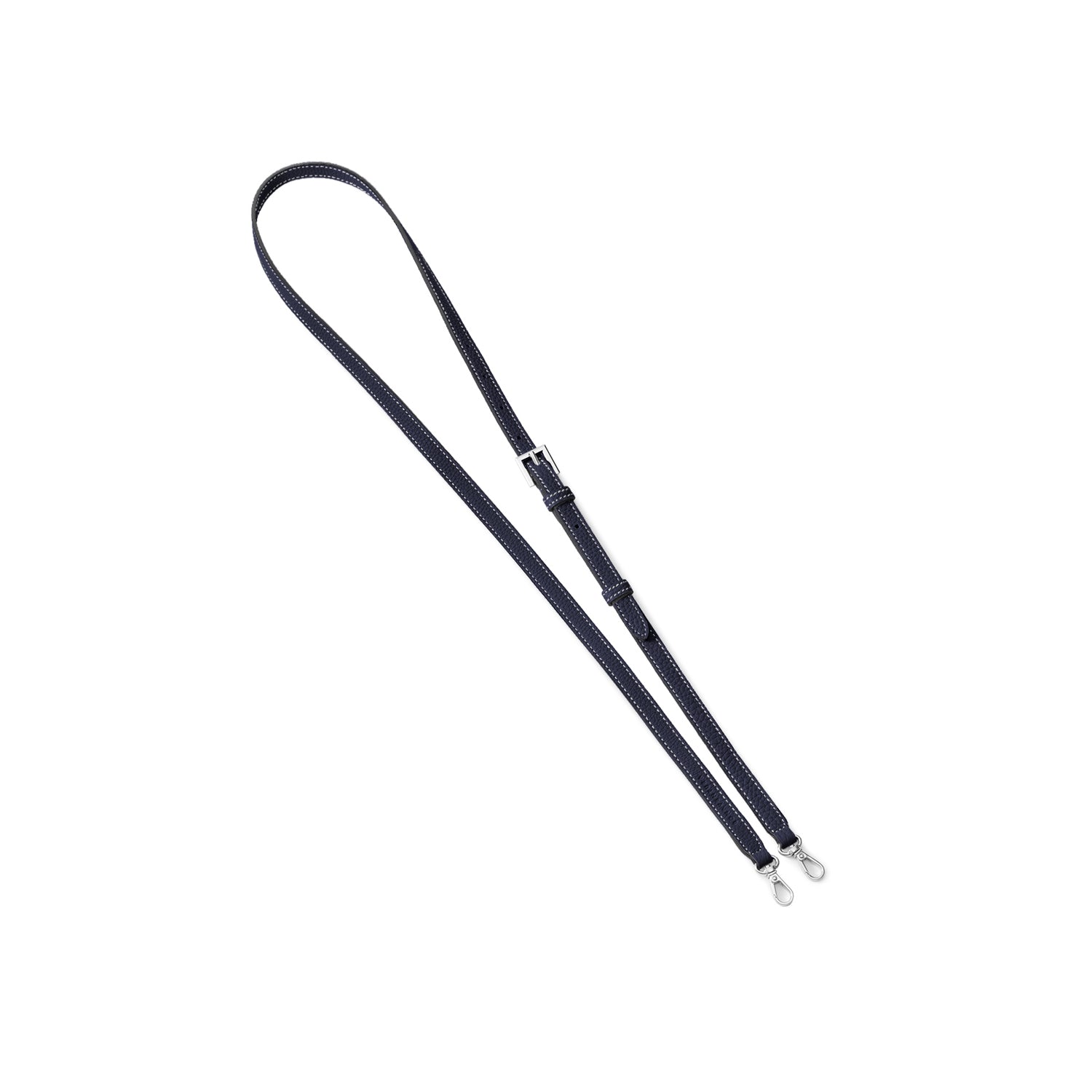 Adjustable Shoulder Strap Shrink Leather (Silver)