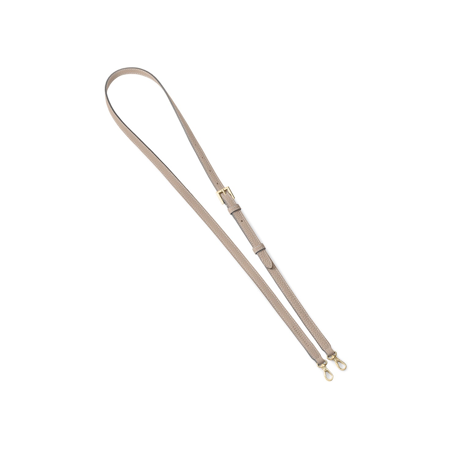 Adjustable Shoulder Strap Shrink Leather Gold