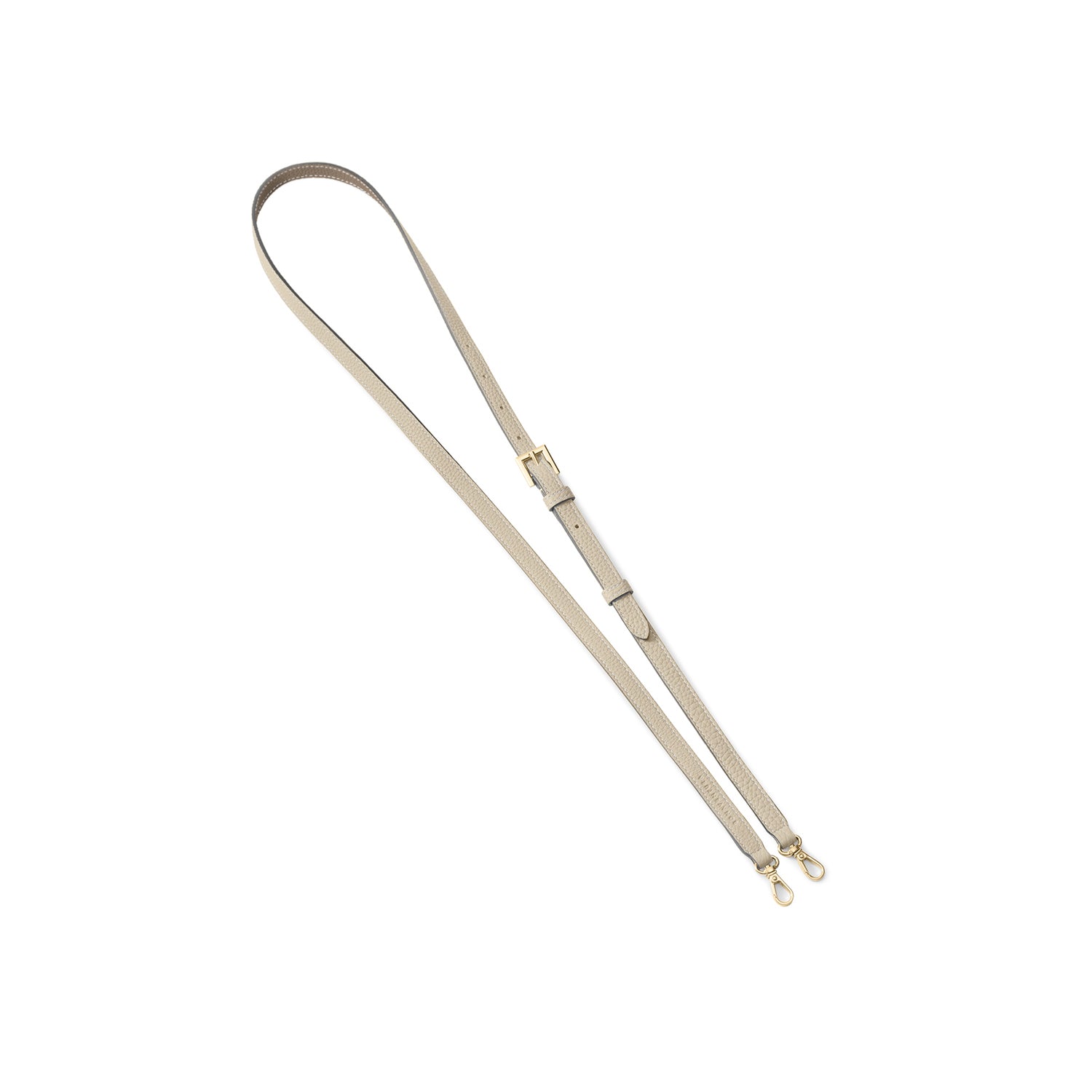 Adjustable Shoulder Strap Shrink Leather Gold