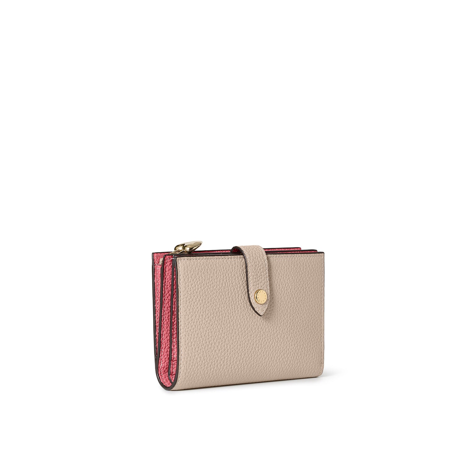 Belted Multi Medium Wallet with Heart Puller Shrunk Leather