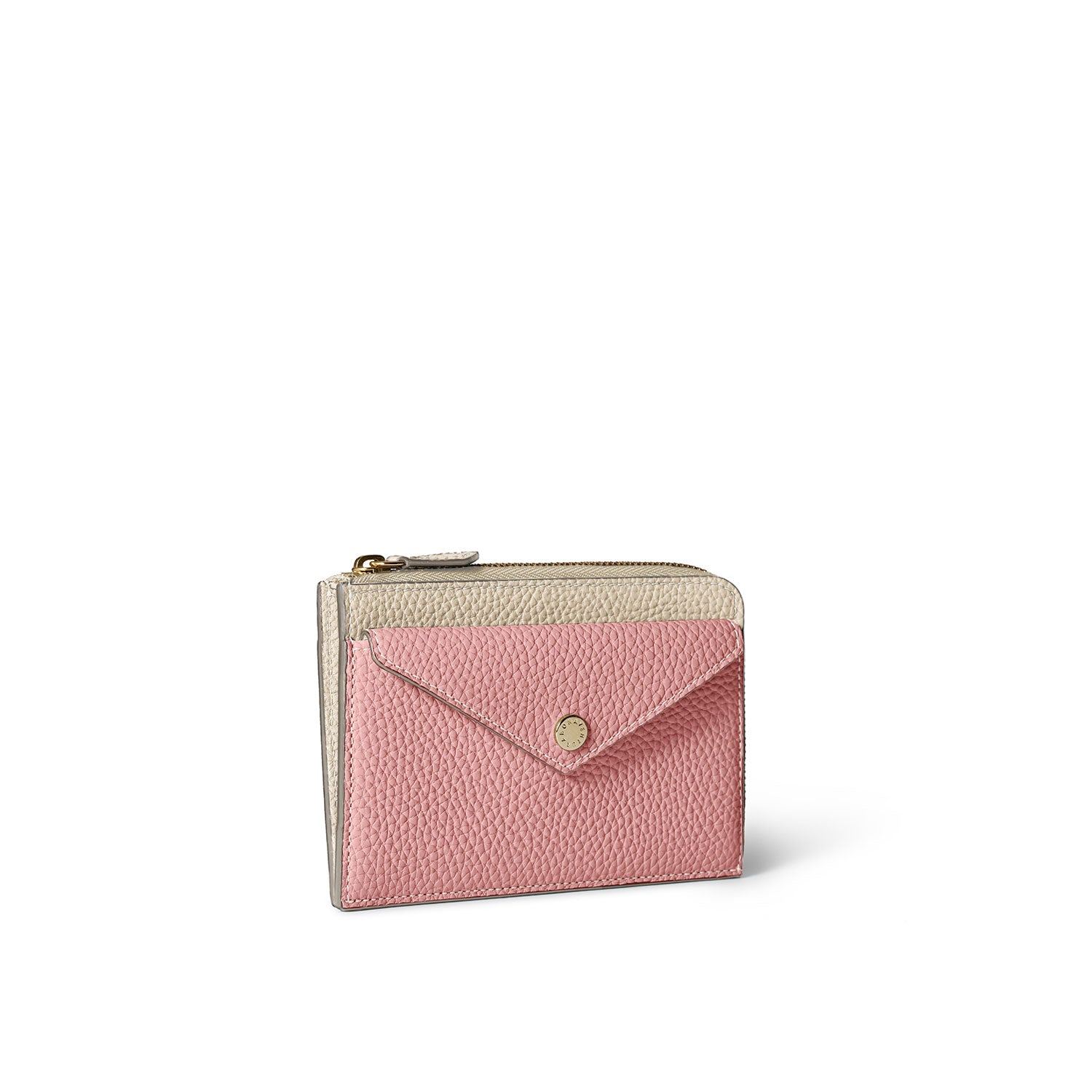 【Supervised by Ryuji Kagami | BONAVENTURA × 25ans】Envelope Mini Zip Wallet Shrunk Leather