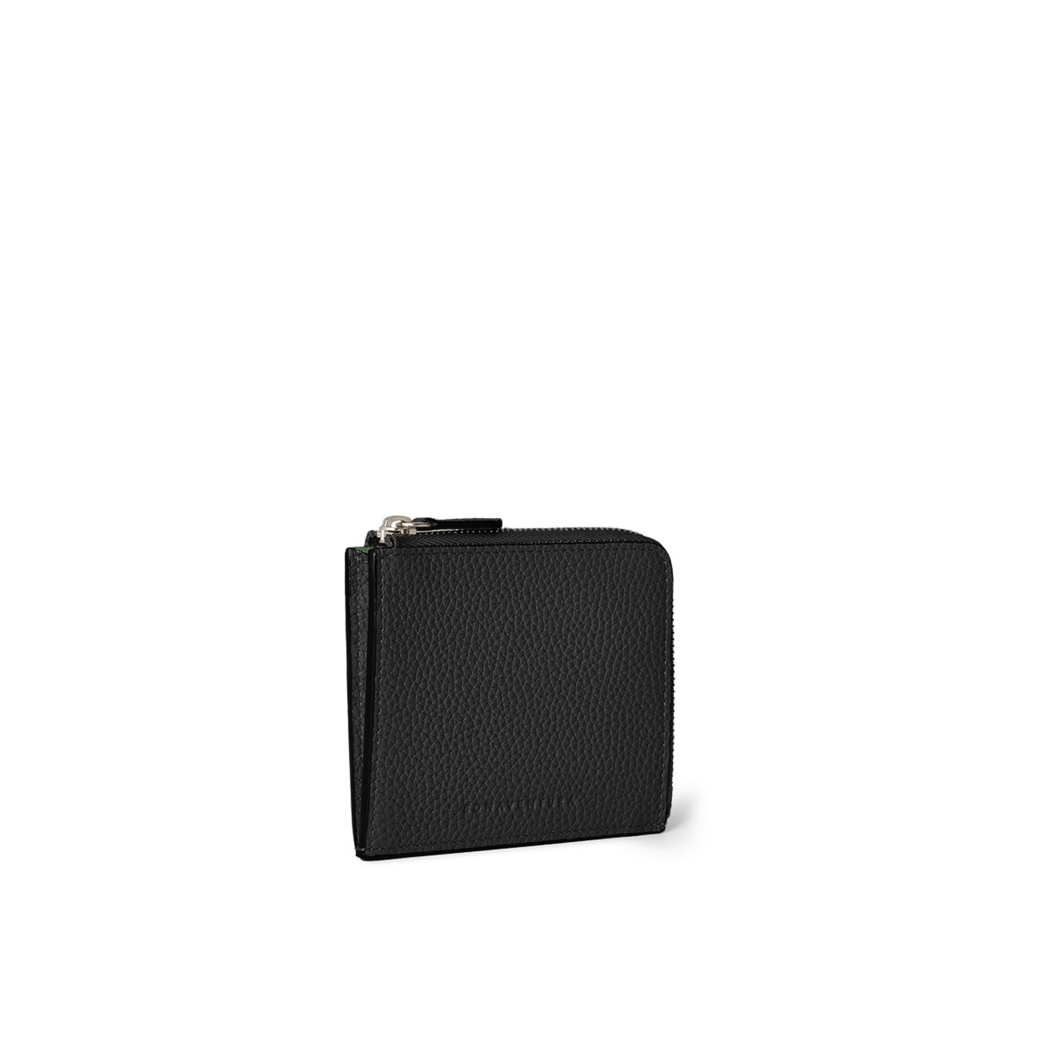 L-shaped Zip Wallet In Shrink Leather