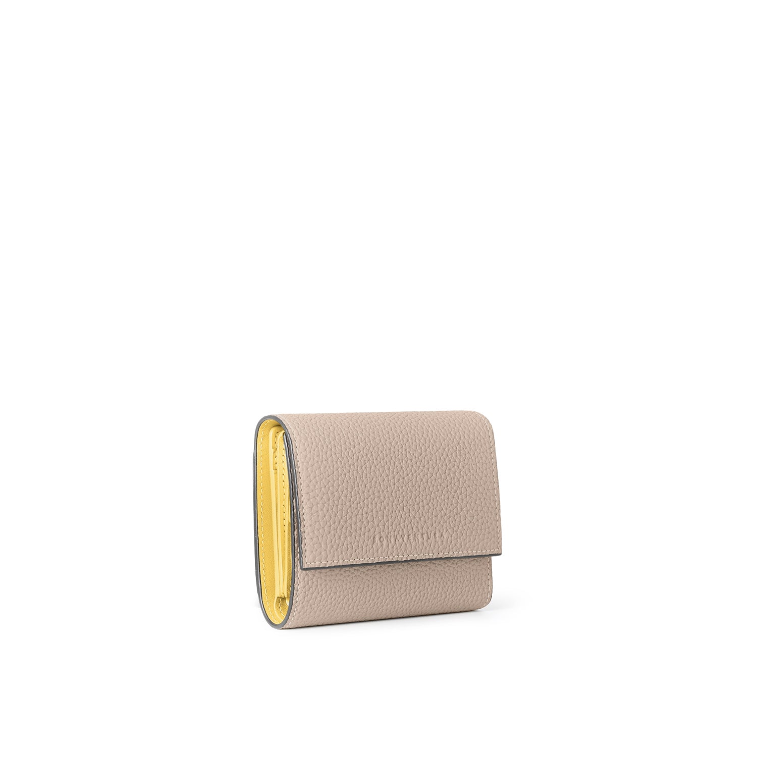 Flap Small Wallet In Shrink Leather