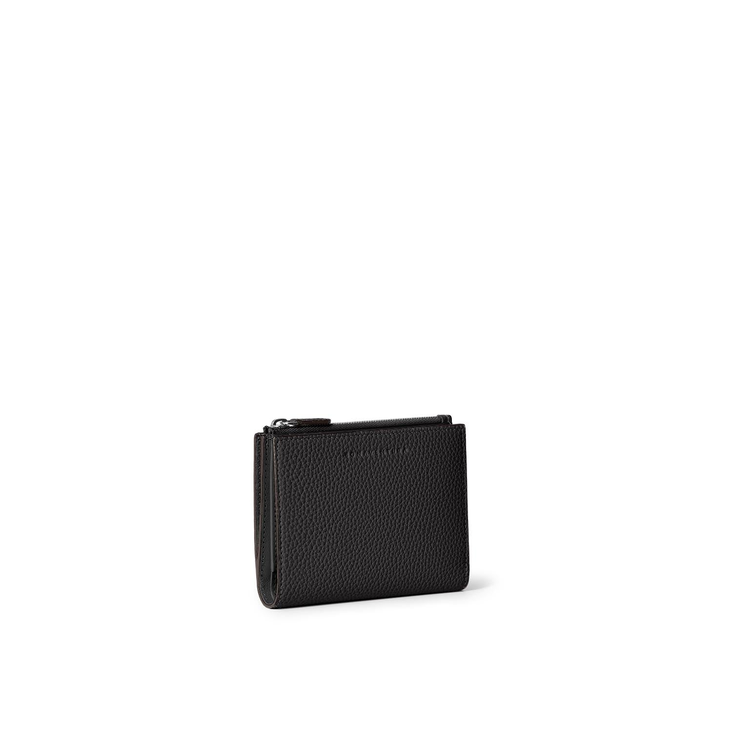 Compact Bifold Wallet with Zipper