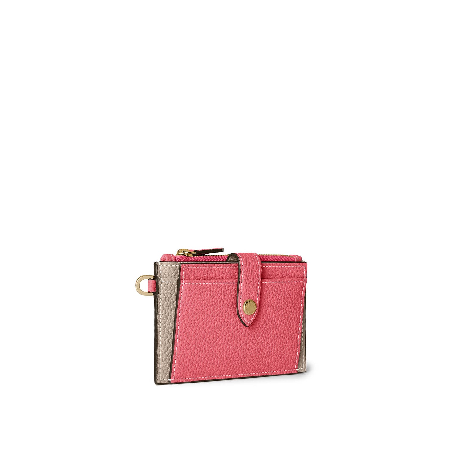 Belted Flap Card Case Shrink Leather