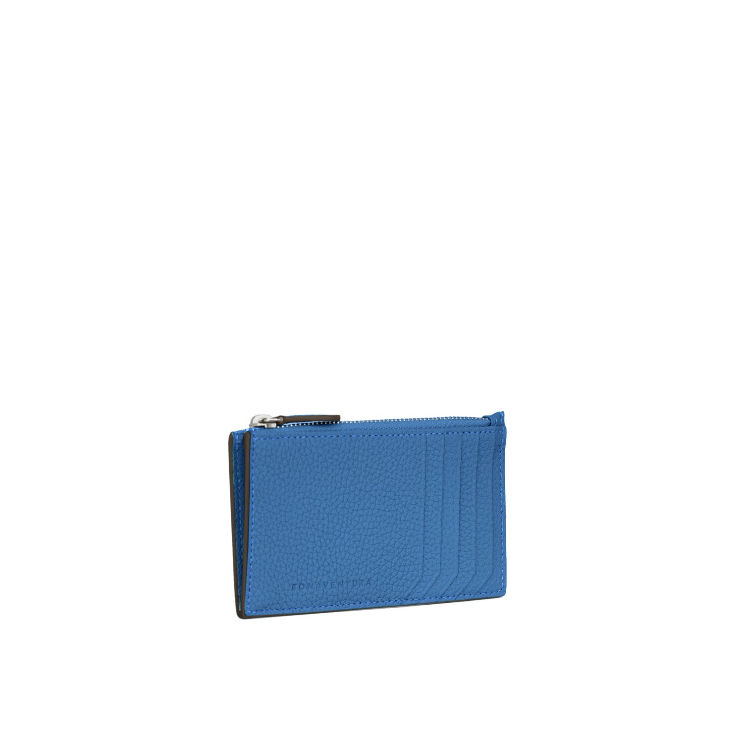 Mini Zip Wallet In Shrink Leather