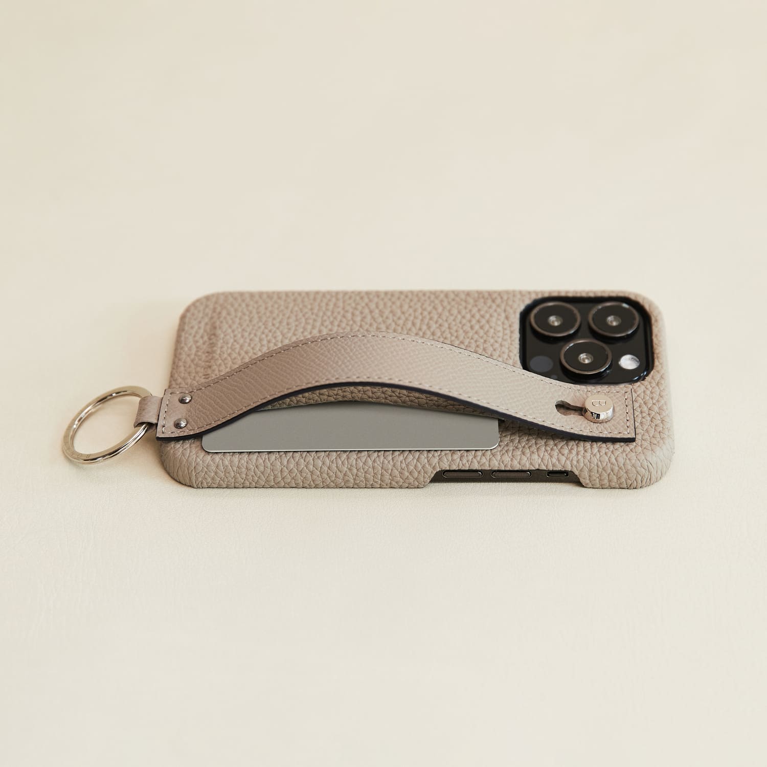 Back Cover Case with Handle Shrink Leather (iPhone 13)