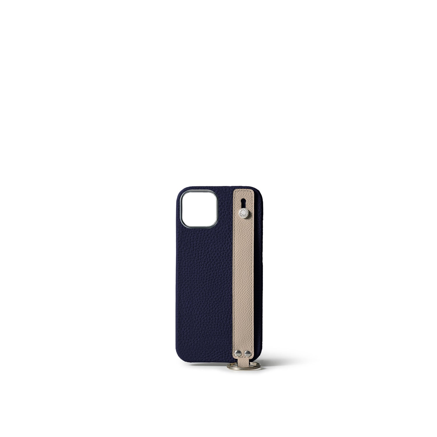 Back Cover Case with Handle Shrink Leather (iPhone 15)