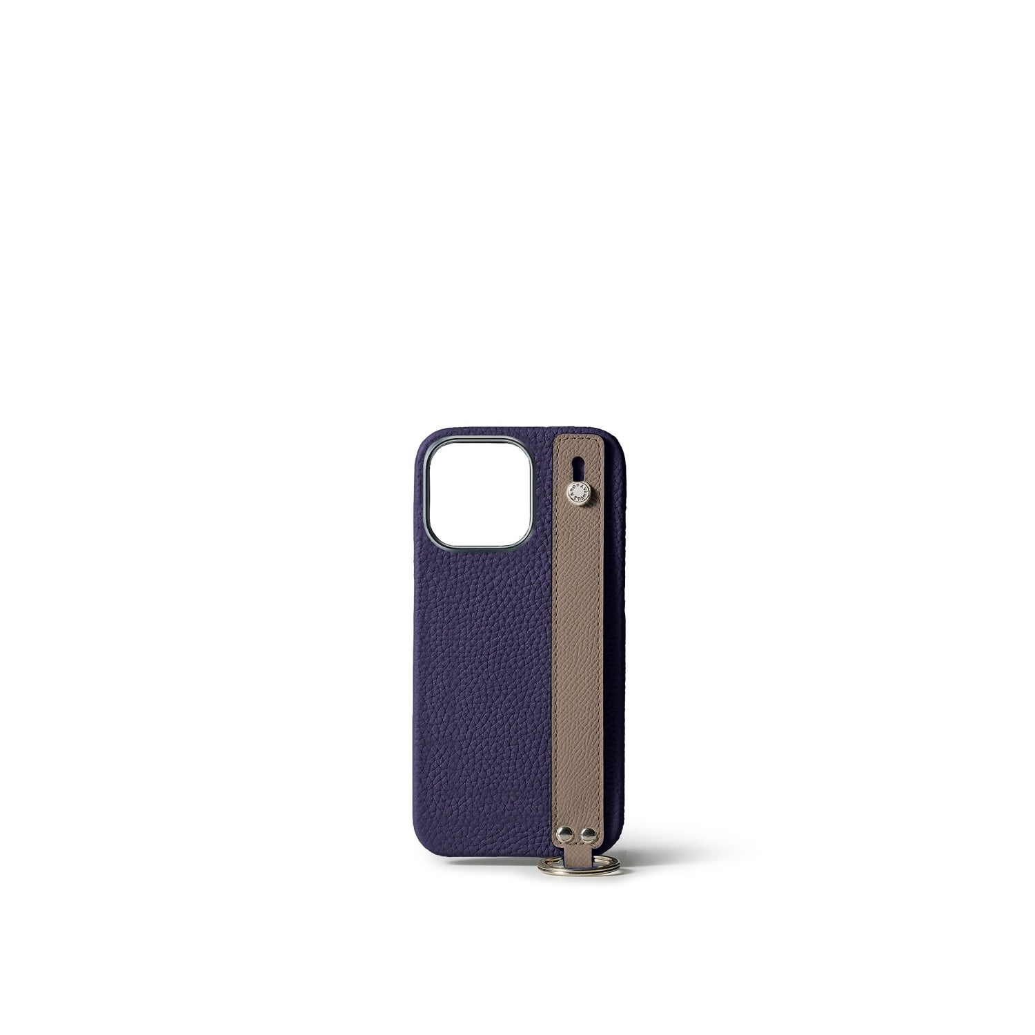 Back Cover Case with Handle Shrink Leather (iPhone 15 Pro)