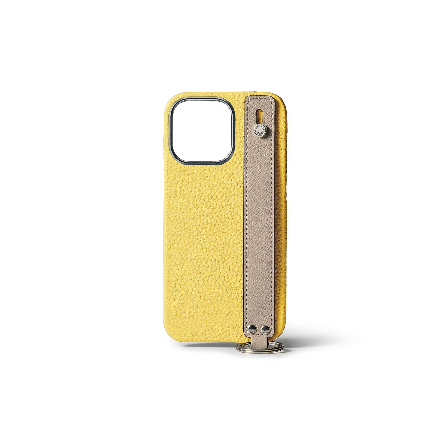 Back Cover Case with Handle Shrink Leather (iPhone 15 Pro)