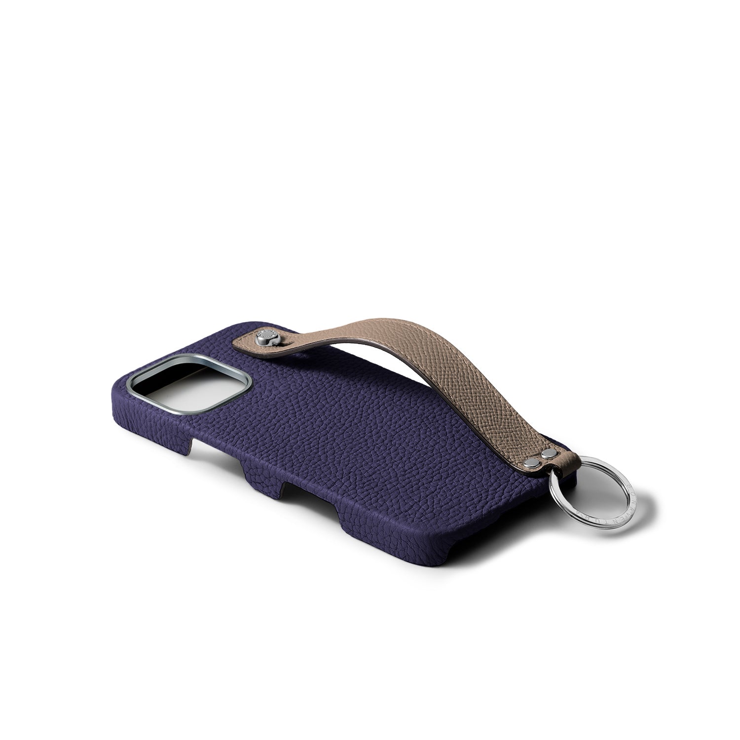 Back Cover Case with Handle Shrink Leather (iPhone 16)