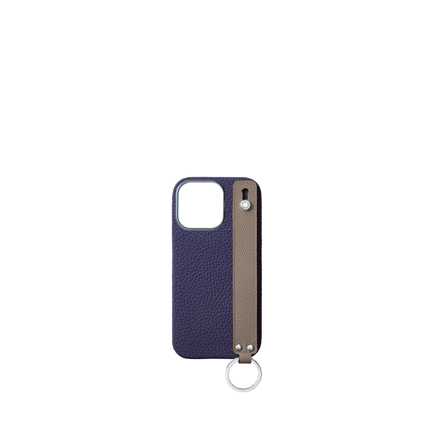 (iPhone 16 Pro) ハンドル付き バックカバーケース シュリンクレザー